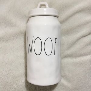 Rare Rae Dunn M Stamped OG 2016 WOOF canister NWT